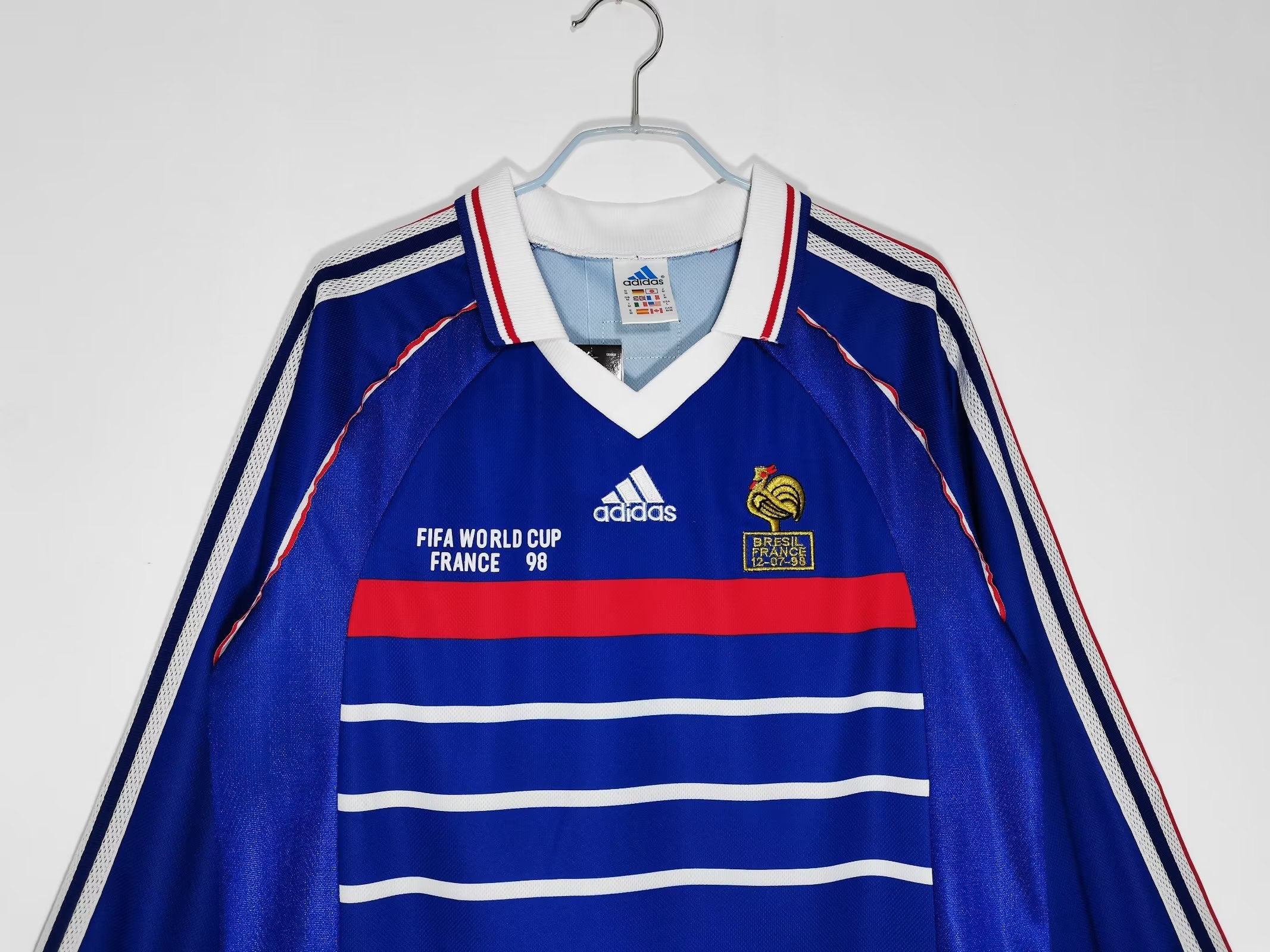 France Long Sleeve Retro 1998 Jersey