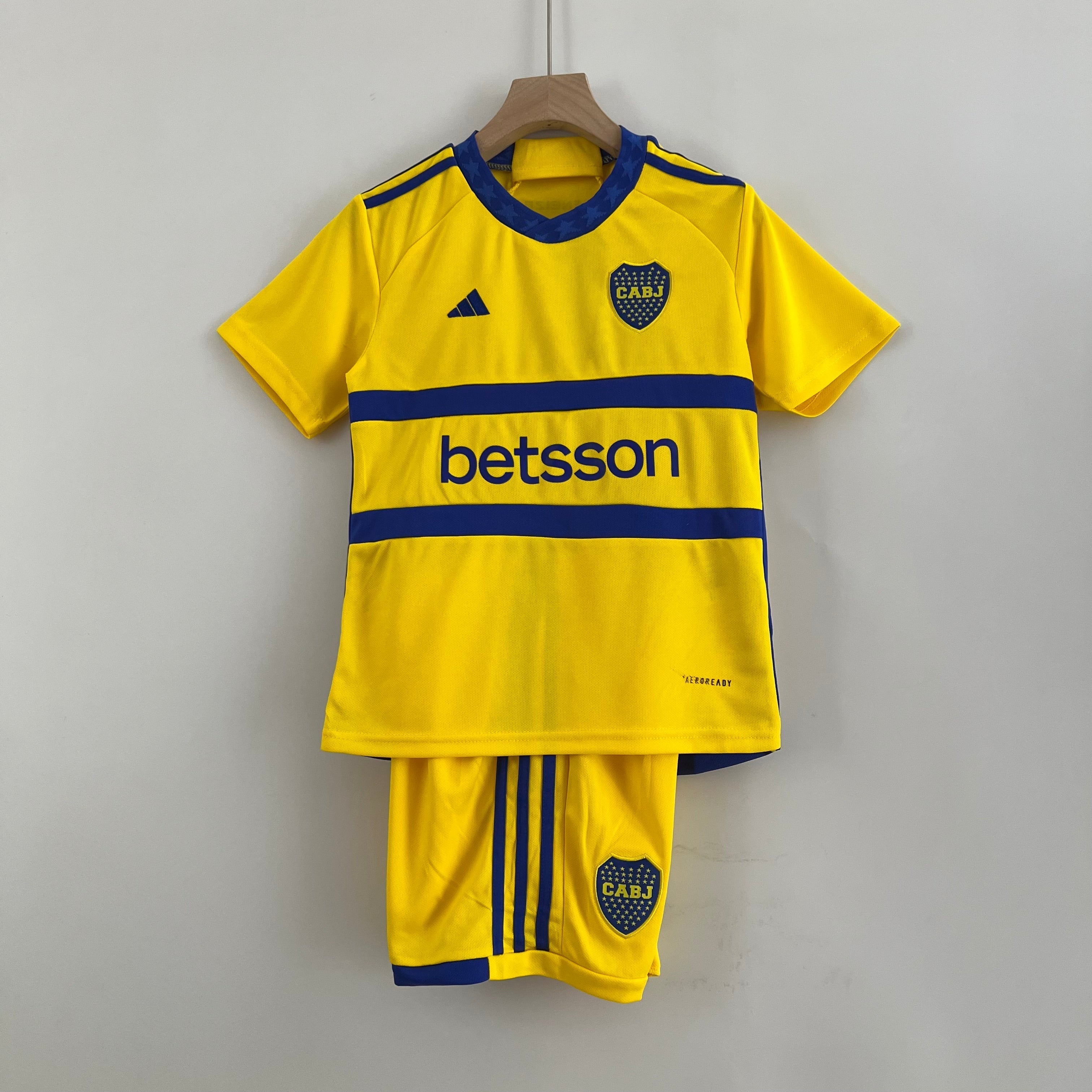 Boca Juniors Away 23/24 Kids T-Shirt and Shorts