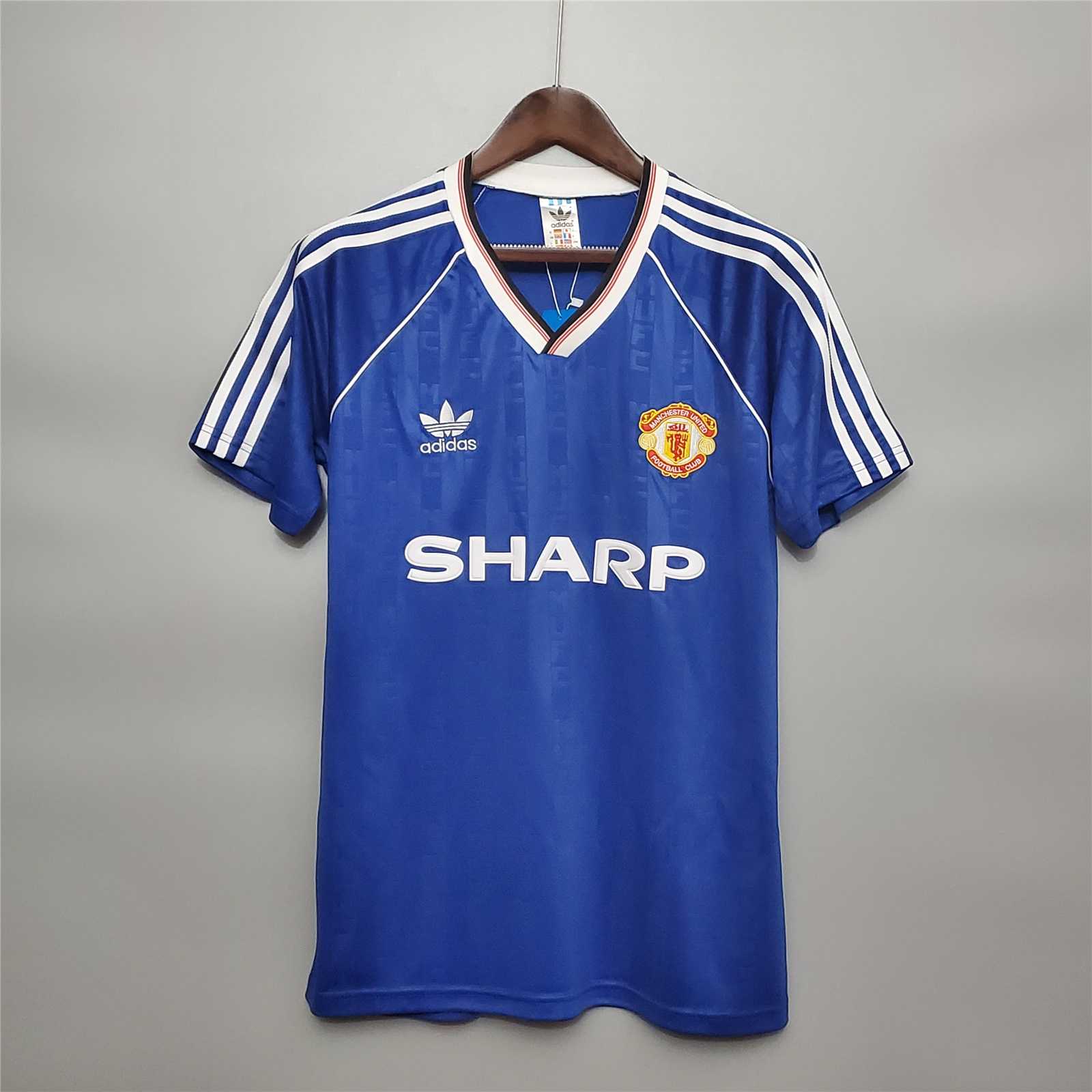 Manchester United Blue Away Shirt 1988/89