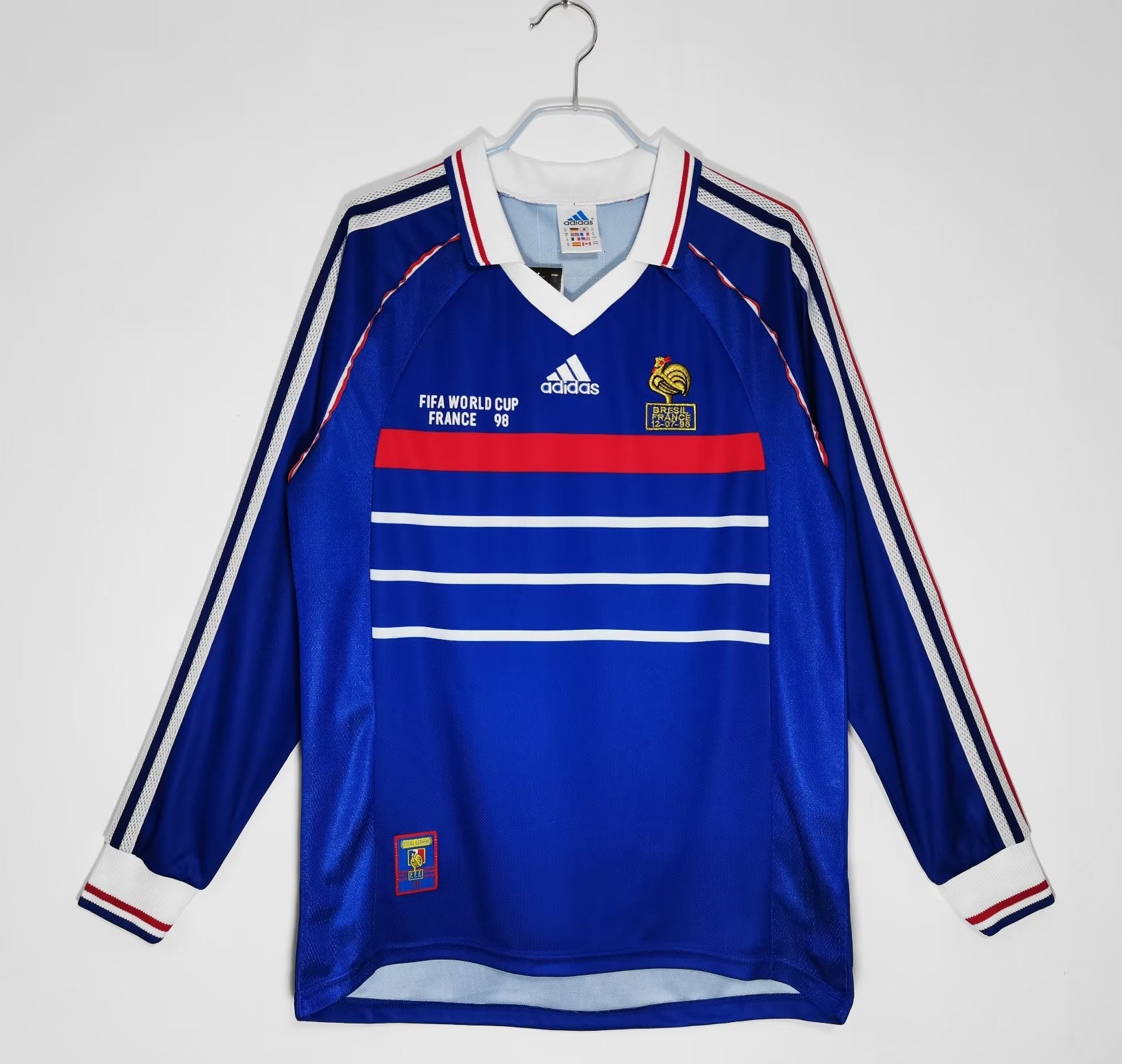 France Long Sleeve Retro 1998 Jersey