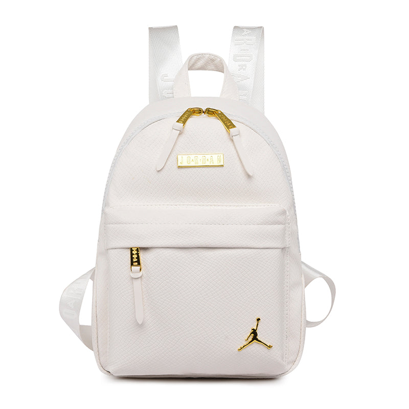 Jordan Leather Backpack White