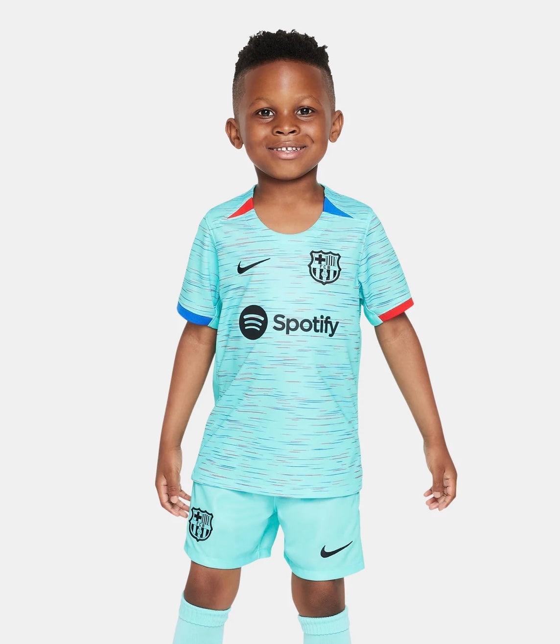 FC Barcelona Third Boys' T-shirt and Shorts 23/24