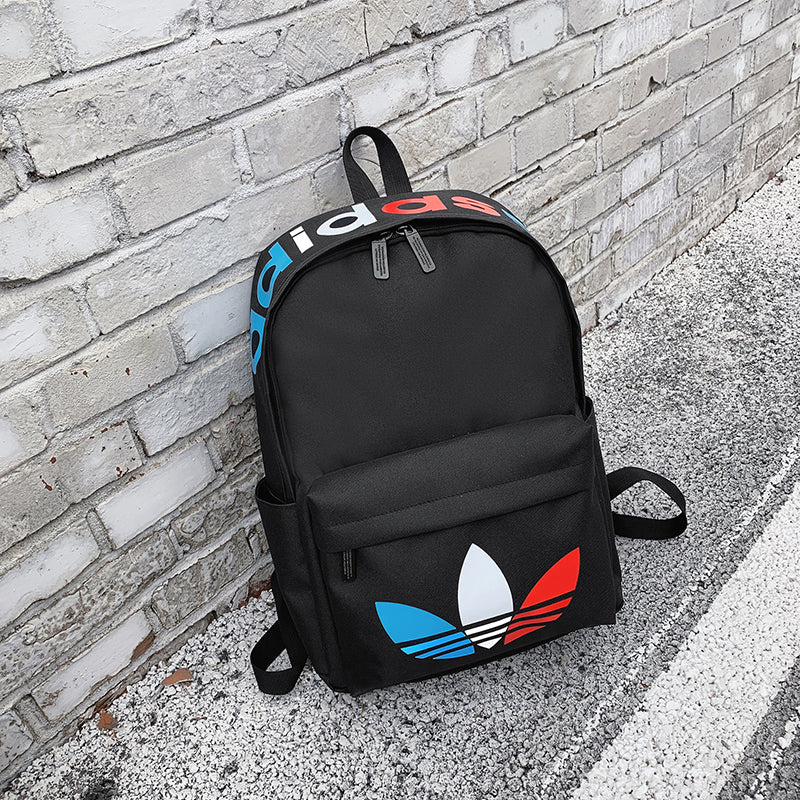 Black Tricolor Backpack