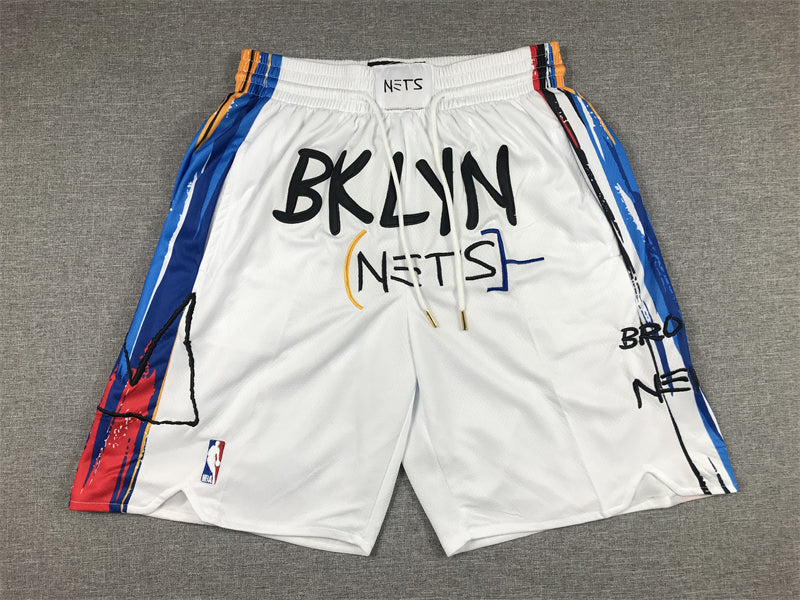 Brooklyn Nets Adult Basketball Shorts 2024