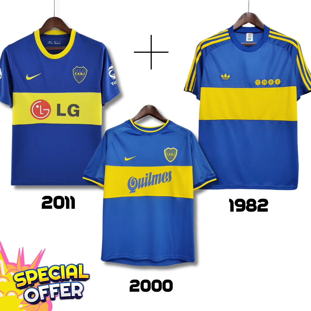 Boca Juniors 2011 + Boca Juniors 2000 + Boca Juniors 1982 - Special Offer