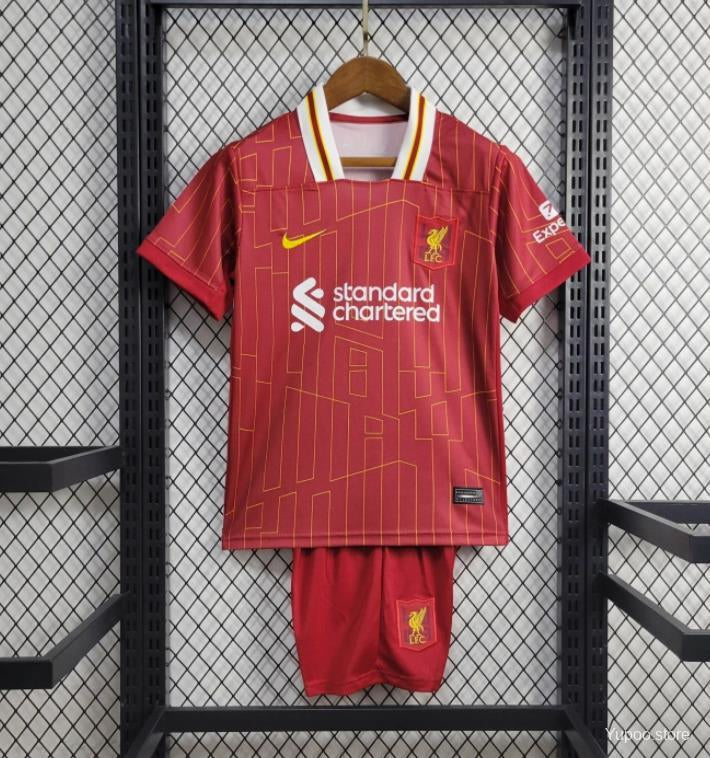 Liverpool Home 2024/2025 Kids T-Shirt and Shorts