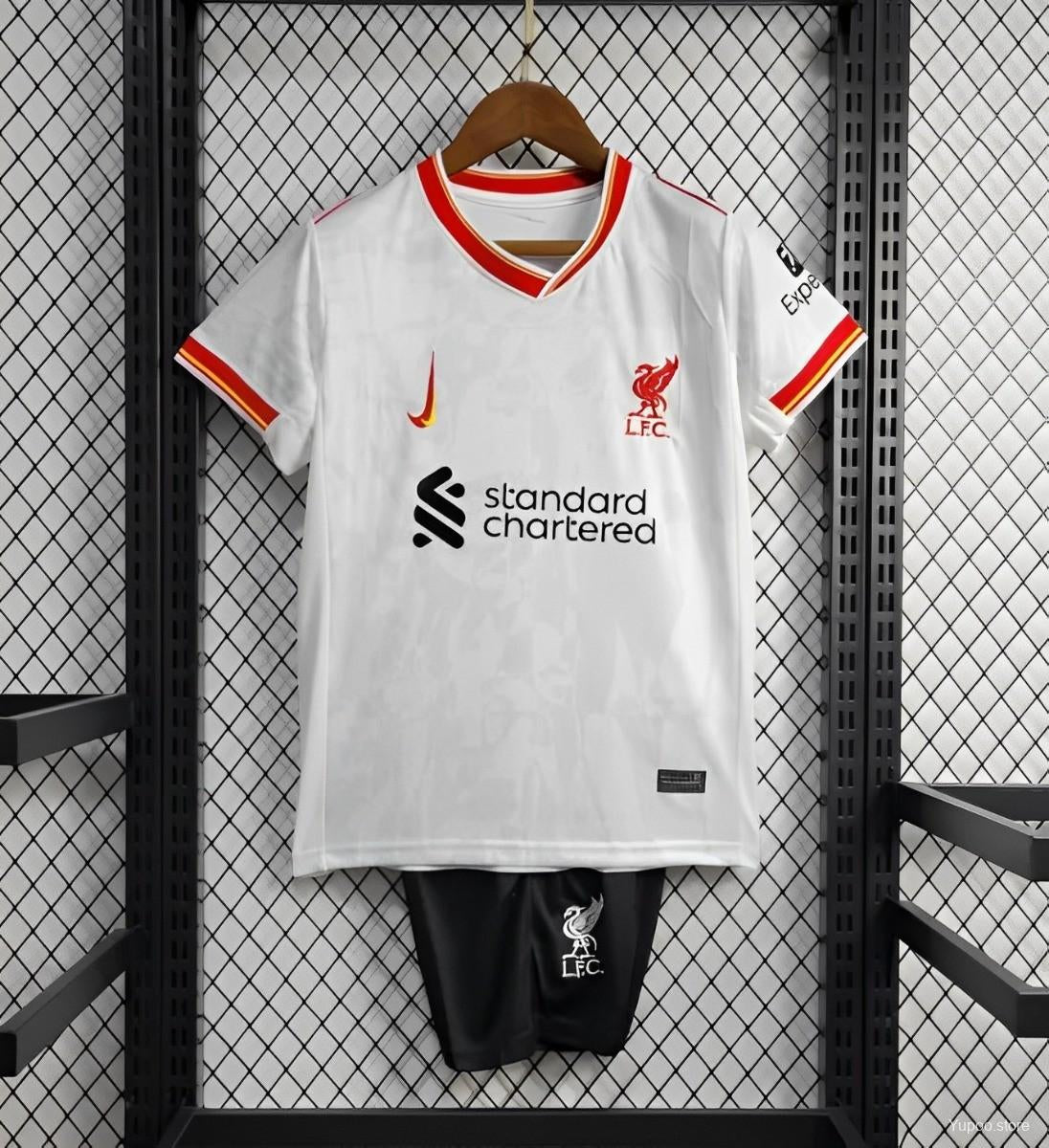 Liverpool Away Kids T-Shirt and Shorts 2024/2025