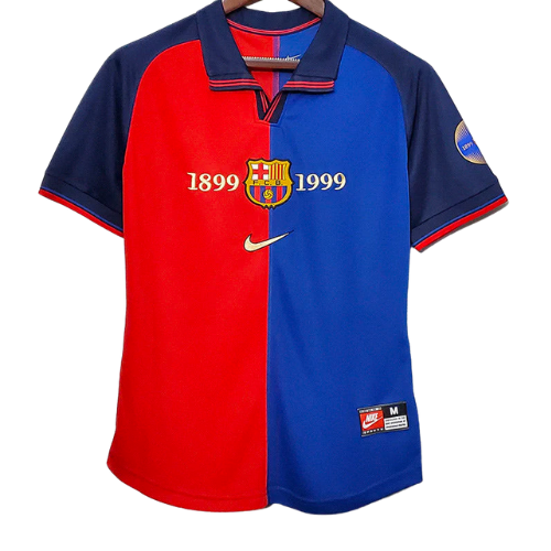 RETRO BARCELONA HOME 100TH ANNIVERSARY LIMITED EDITION SHIRT 1899-1999