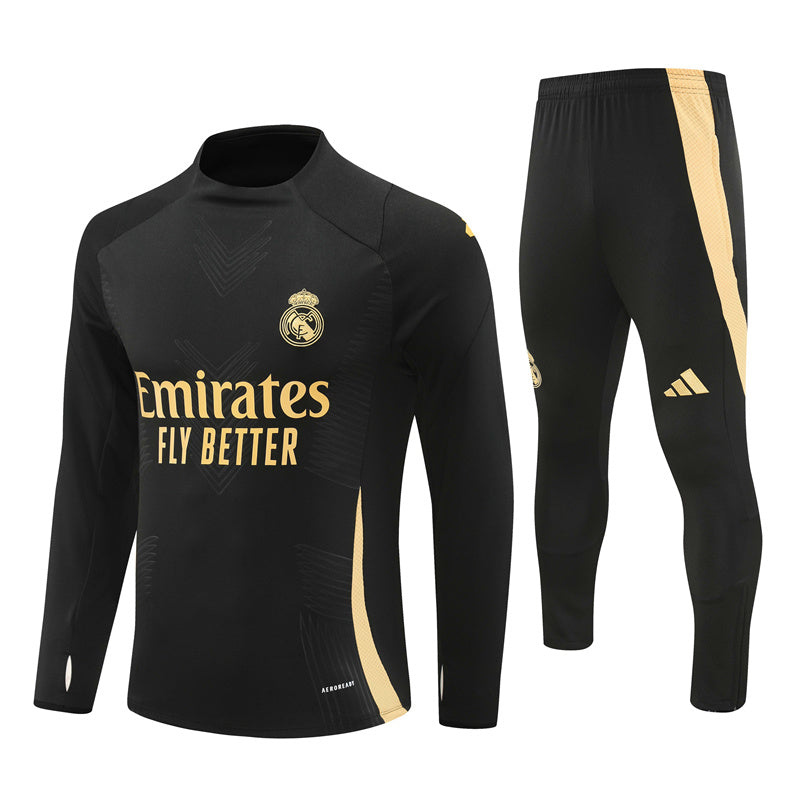 Real Madrid Tracksuit Black