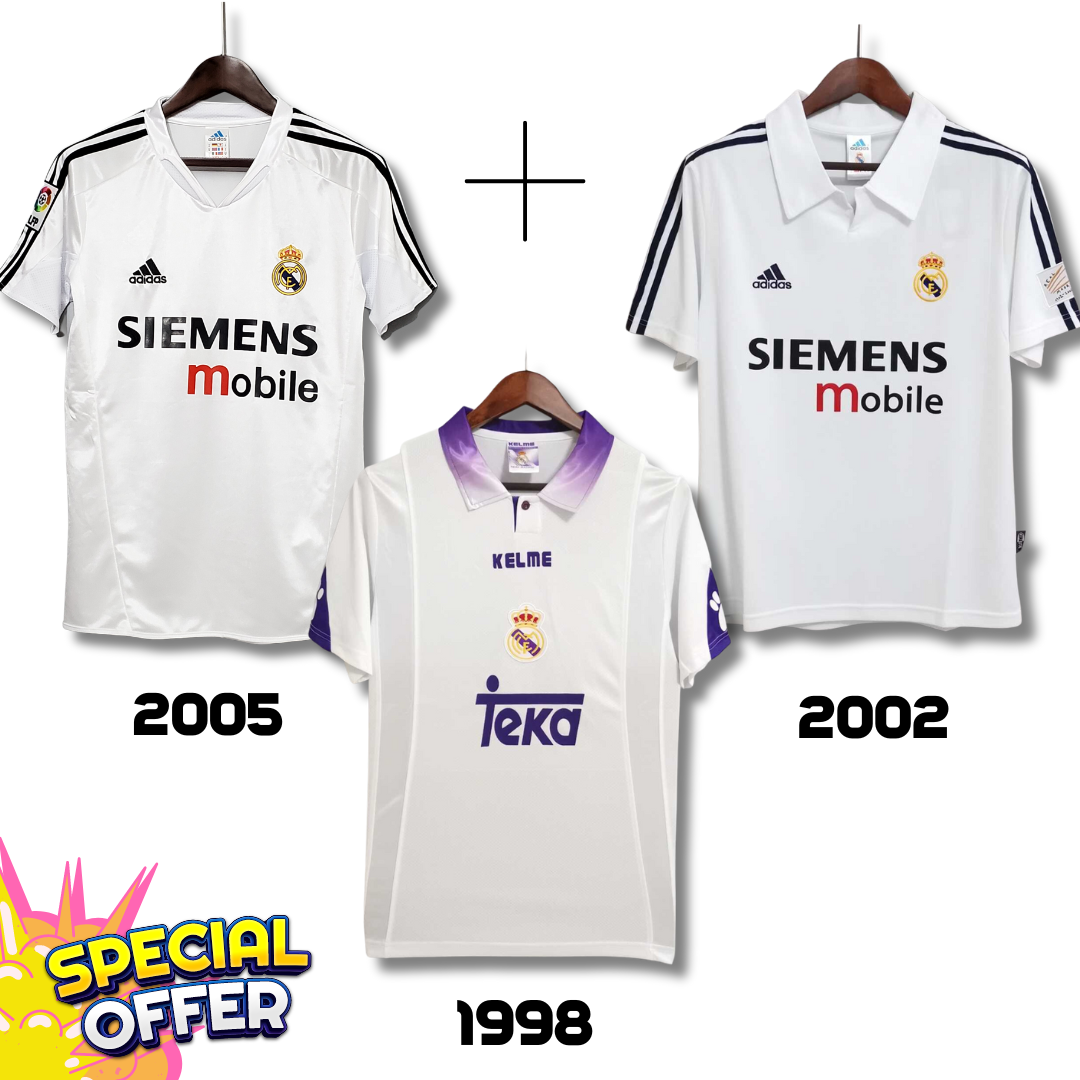 Real Madrid 2005 + Real Madrid 2002 + Real Madrid 1998 - Special Offer