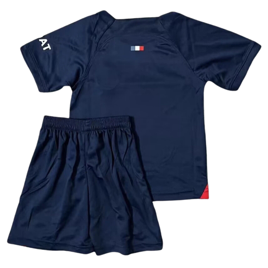 PSG Home 23/24 Kids T-Shirts and Shorts