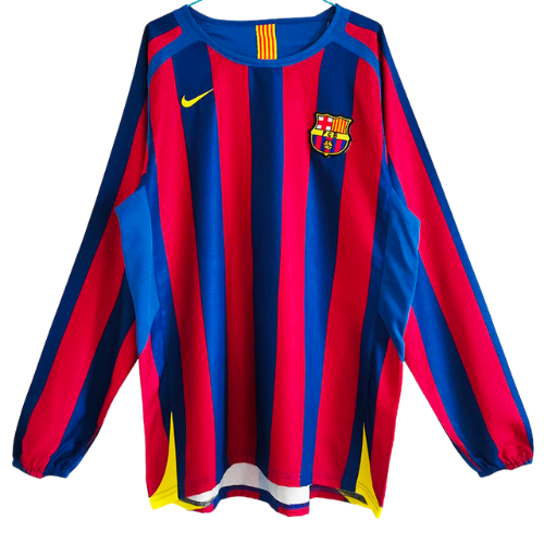 BARCELONA HOME 2005/06 RETRO LONG SLEEVED SHIRT