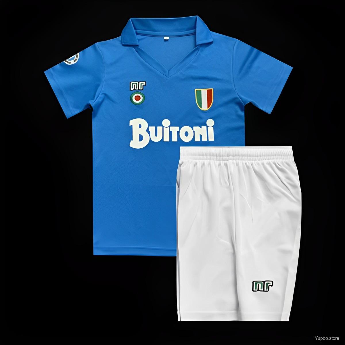 Napoli Home Retro Uniform 1987/88 CHILD