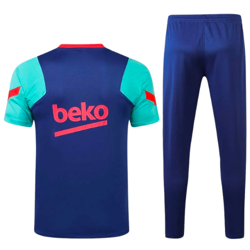 BARCELONA BLUE-LIGHT BLUE 2021/22 JERSEY + TRACKSUIT KIT