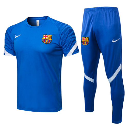 BARCELONA 2021/22 V2 BLUE JERSEY + TRACKSUIT KIT