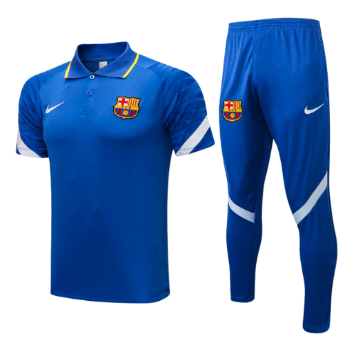 BARCELONA 2021/22 V1 BLUE JERSEY + TRACKSUIT KIT