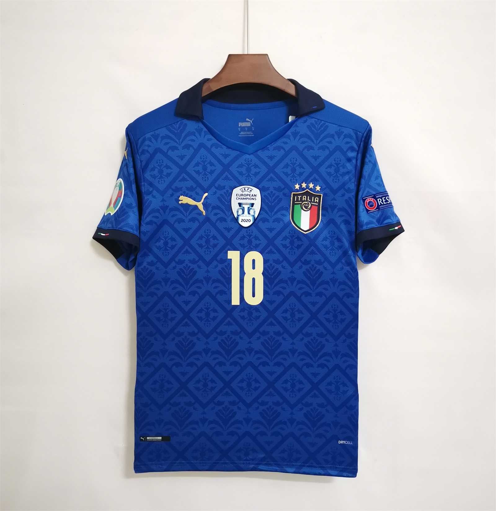 Italy Home Jersey EURO 2020 - Winners