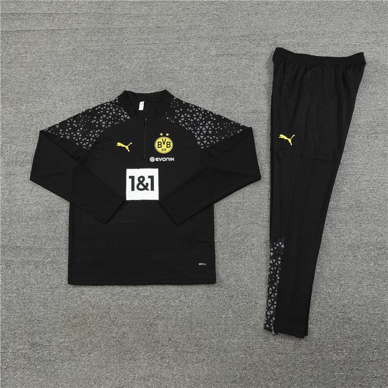 Borussia Kids Football Tracksuit Set 23/24