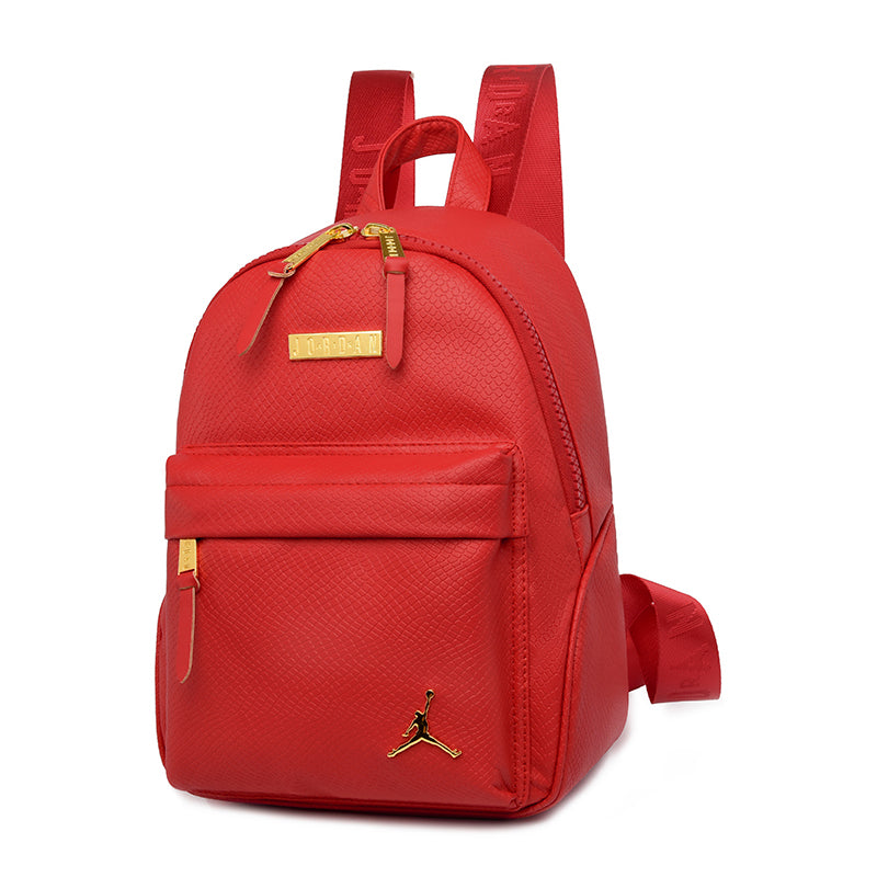 Jordan Leather Backpack Red