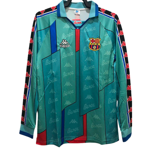 BARCELONA HOME 1996 RETRO LONG SLEEVED SHIRT