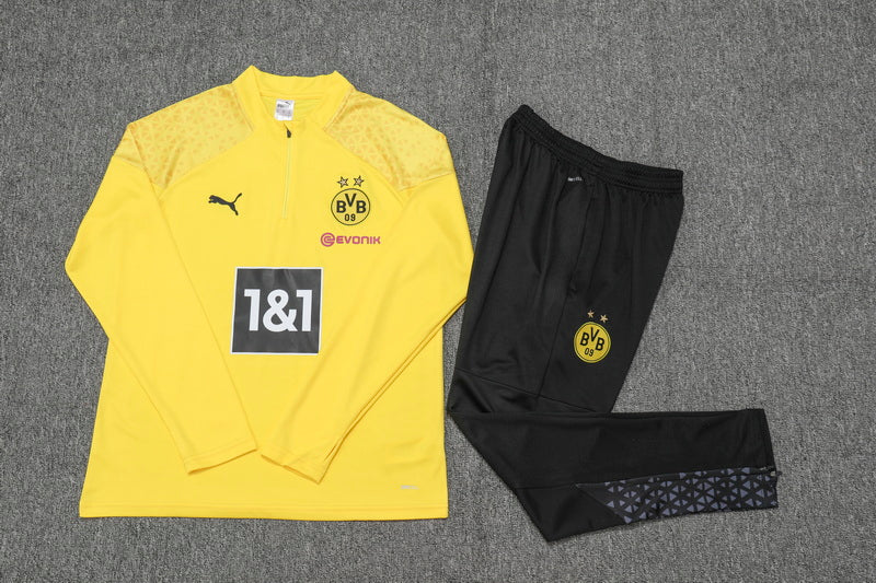 Borussia Kids Football Tracksuit Set 23/24