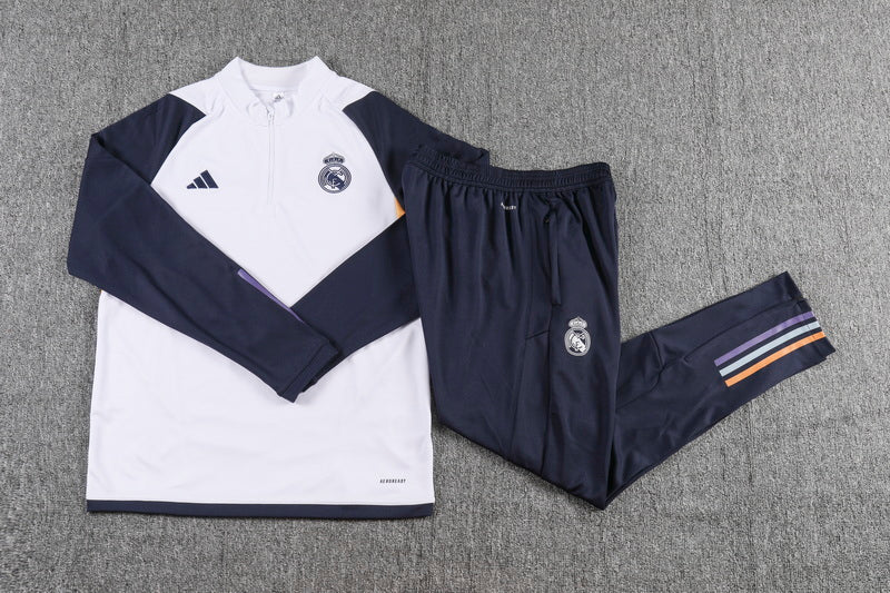 Real Madrid Kids Football Tracksuit Set 23/24