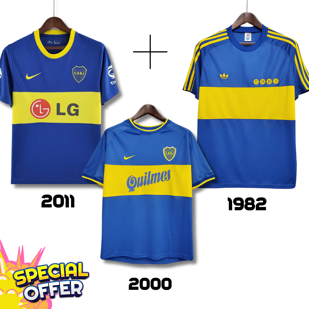 Boca Juniors 2011 + Boca Juniors 2000 + Boca Juniors 1982 - Offerta Speciale