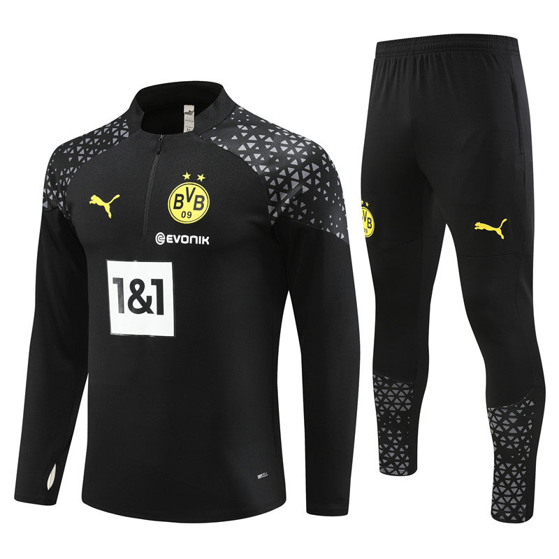 Borussia Kids Football Tracksuit Set 23/24