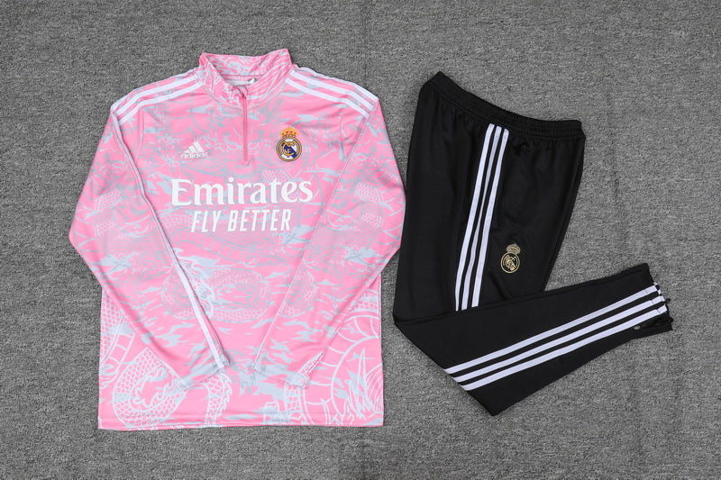 Real Madrid Kids Football Tracksuit Set 23/24