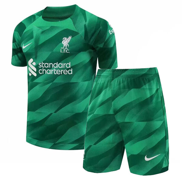 Liverpool Goalkeeper 23/24 Kids T-Shirt and Shorts