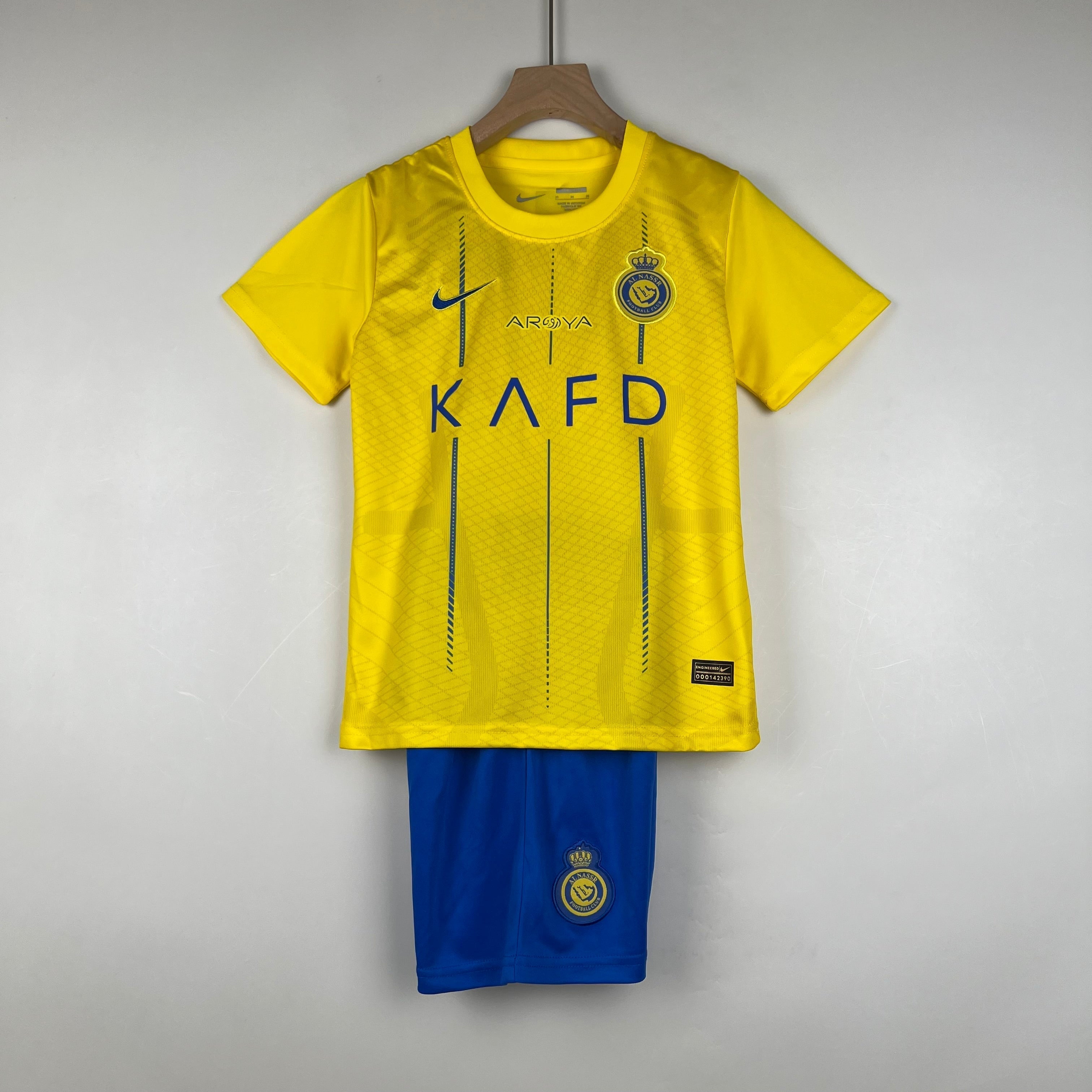 Al-Nassr Home 23/24 Kids T-Shirts and Shorts