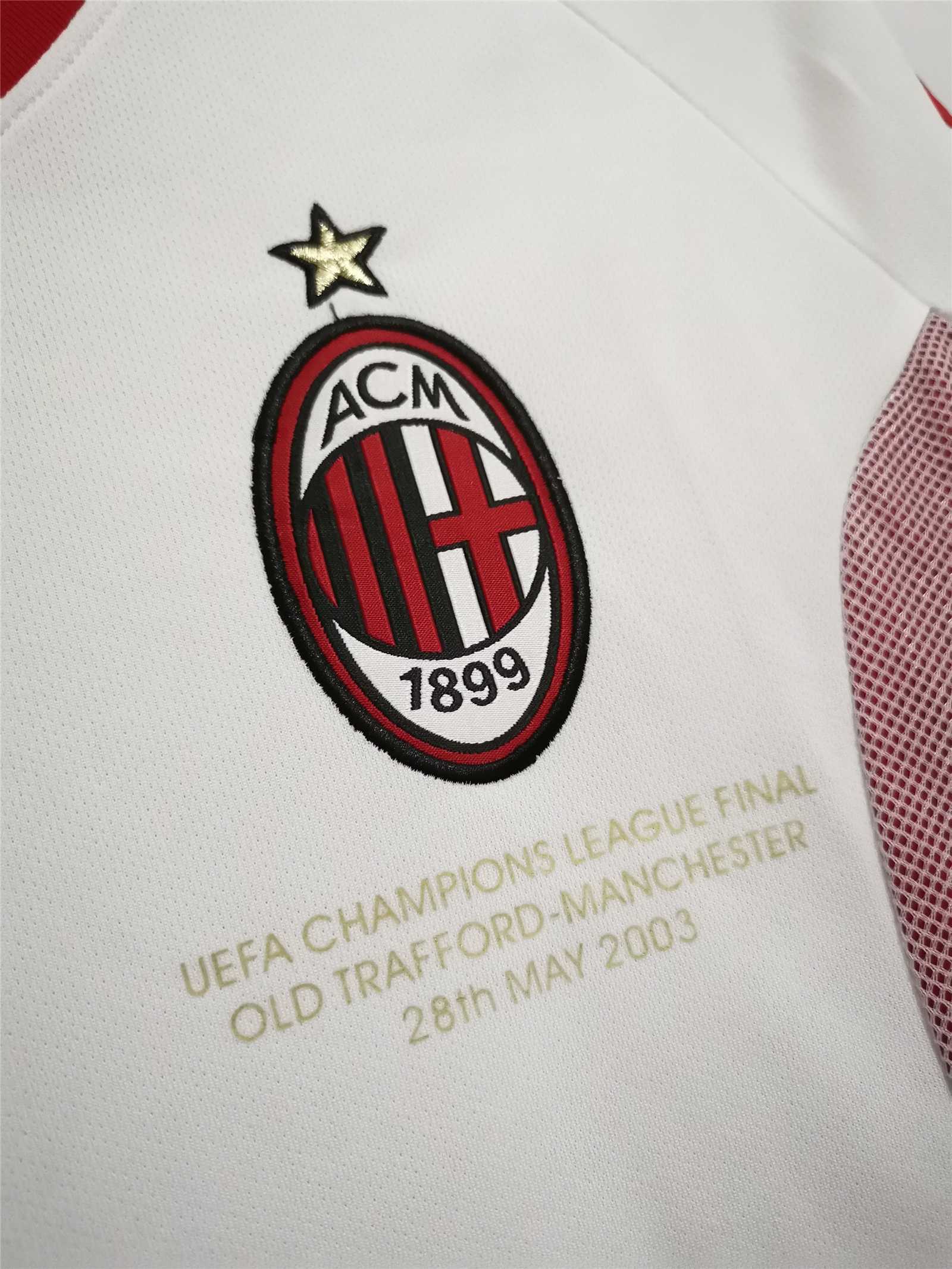 Milan - Away Shirt 2002-03 - UCL Final