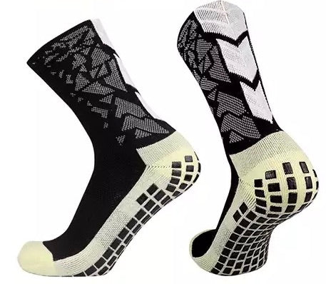 PROFESSIONAL BLACK / WHITE GRIP SOCKS