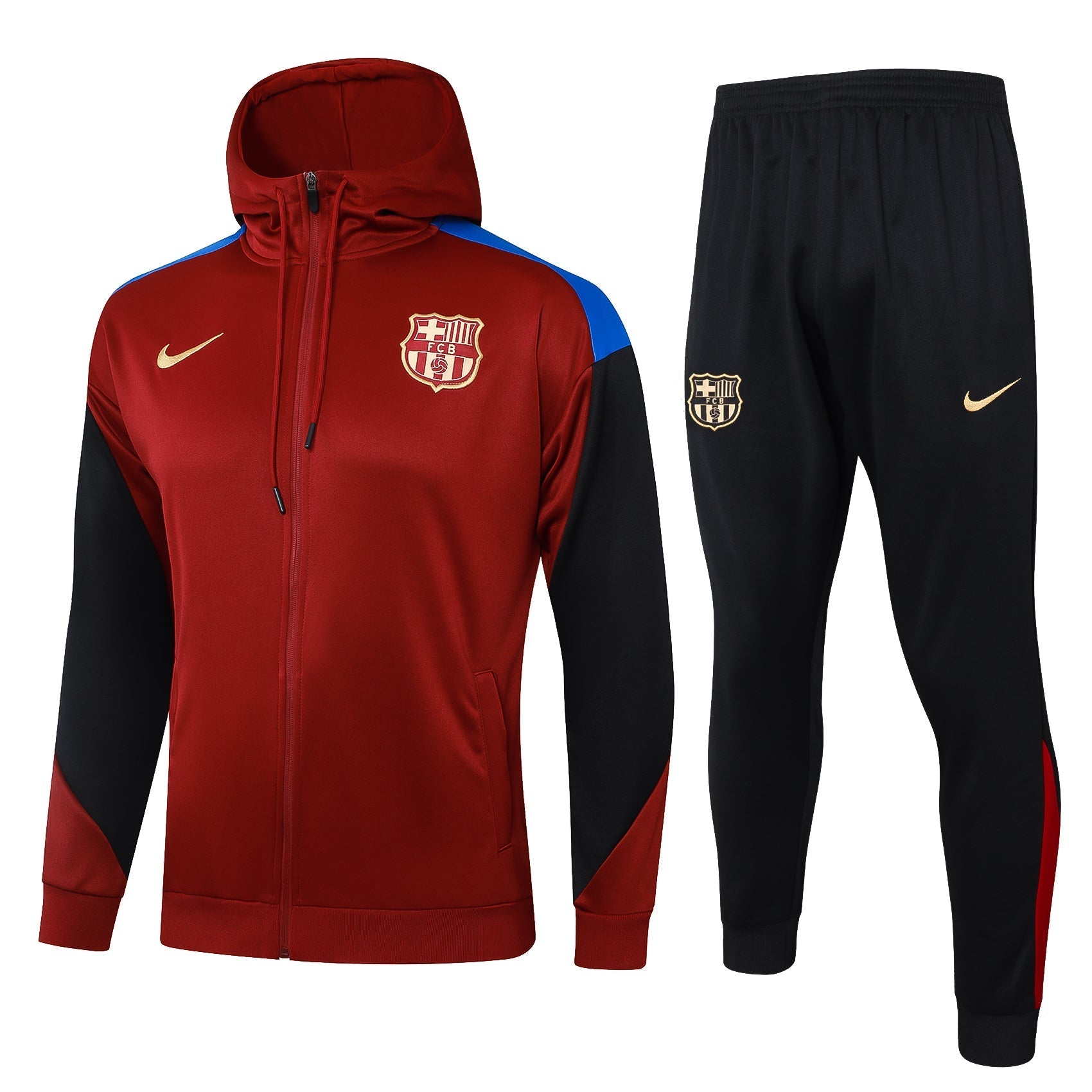 Barcellona 2024/2025 rosso con cappuccio