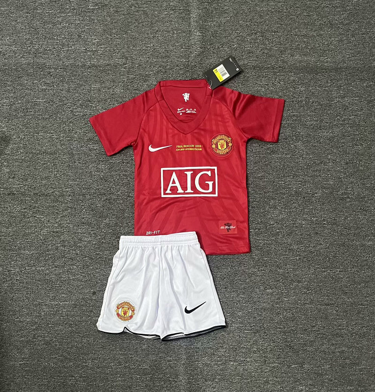 Manchester United Home 2007/2008 Bambino